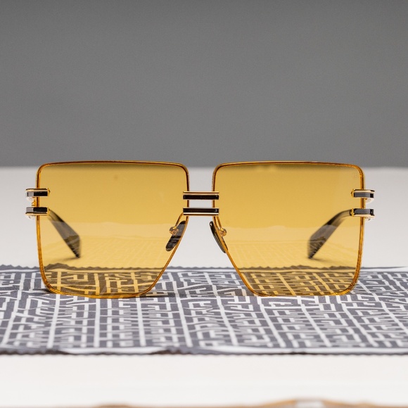 Balmain Gendarme Square Metal Oversize Sunglasses - Picture 12 of 12